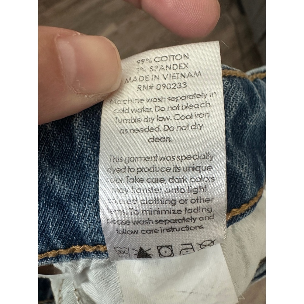 PacSun Classic Blue Distressed Straight Leg Jeans - Picture 8 of 9